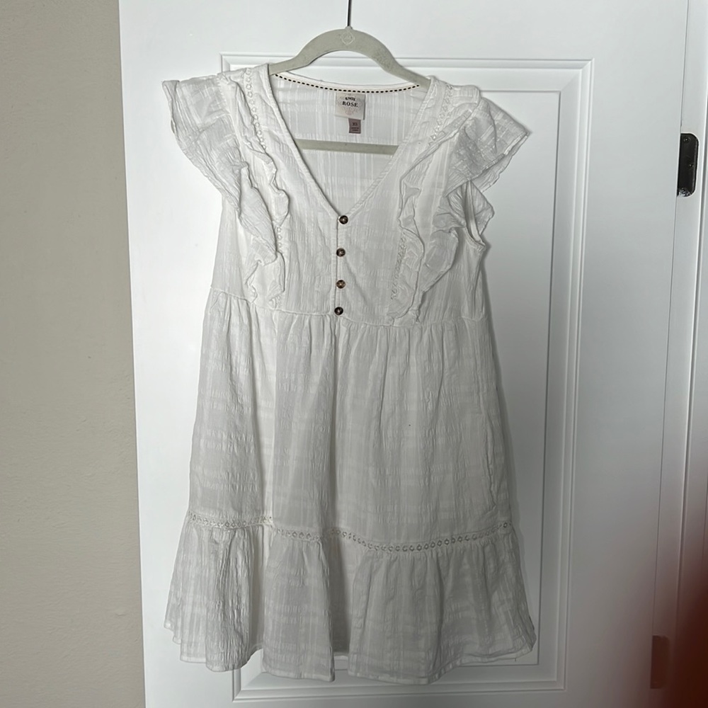 Knox Rose Eyelit Ruffle Dress